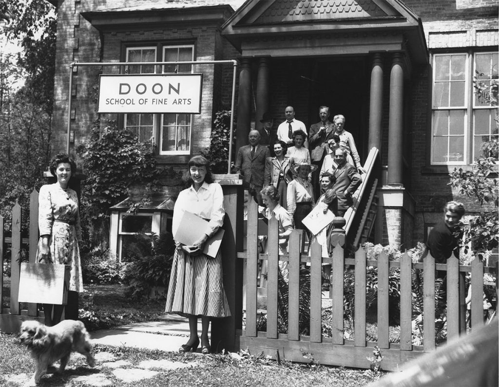 Image of students outside the Doon School of Fine Arts